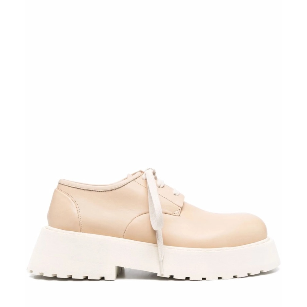 Marsell Beige Platform Loafers